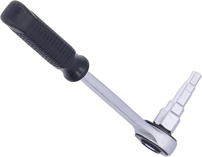 KUIDAMOS Radiator Valve Spud Spanner, Wear Easy to Install Stepped Wrench Set Carbon Steel for Plumbing Repair