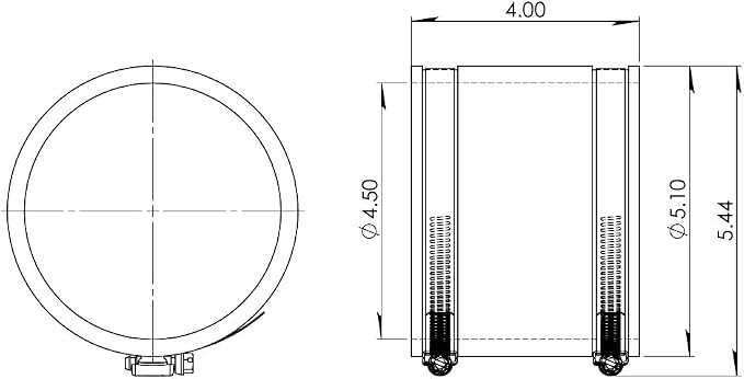 Fernco 4 In. x 4 In. Plastic to Plastic PVC Coupling - 1 Each