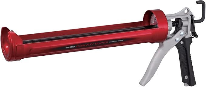 TAJIMA Caulk Guns - 1/4 Gallon (1 Quart) Convoy Super Caulking Tool with Rotating Cradle & Auto Flow Stop - CNV-J900SP