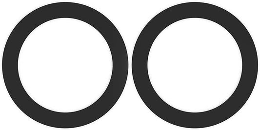 2 Pcs Kitchen Sink Drain Garbage Disposal Gasket, Putty-Free Rubber Seal Accessory for Kitchen Sink's Drain Flange (Black)