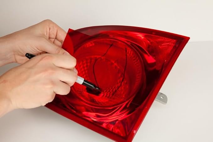 3M Auto High Strength Red Lens Repair Film, 03341, 3.75 in x 7.75 in, 2-Pack