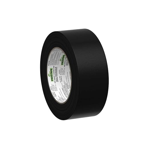 FrogTape Pro Grade Deck and Joist Flashing Tape - 2 Inch Width (1.89 in. x 50 ft) - All Weather & UV Resistant Linerless Tape for Decking, Wood, Beams with Advanced Acrylic Adhesive - 13 mils - Black