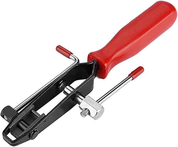 CV Joint Ear Clamp Banding Tool with Cutter, ESreake Auto Vehicle Tools Cut-Off Pliers Use for Car Repair, 10mm Fuel Hose, Cooling System, Vacuum Hoses Clamping (CV Joint Banding Tool with Cutter)
