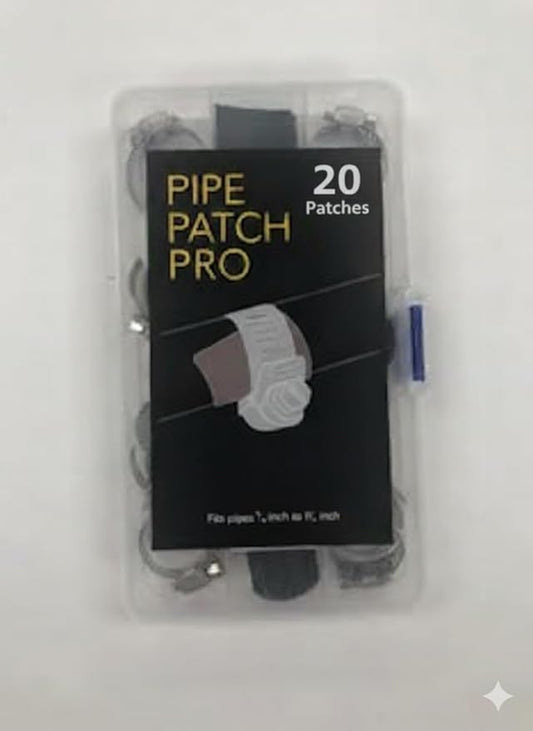 Emergency Pipe Repair Clamp Kit-Pipe Patch Pro;20 Pack,Sealant for Water Leaks; Quick leak Fix for 1/4"-1 1/4" Copper, Plastic,Metal,Straight,Elbows.For Pin Holes,Small Splits.No Water Shut off needed