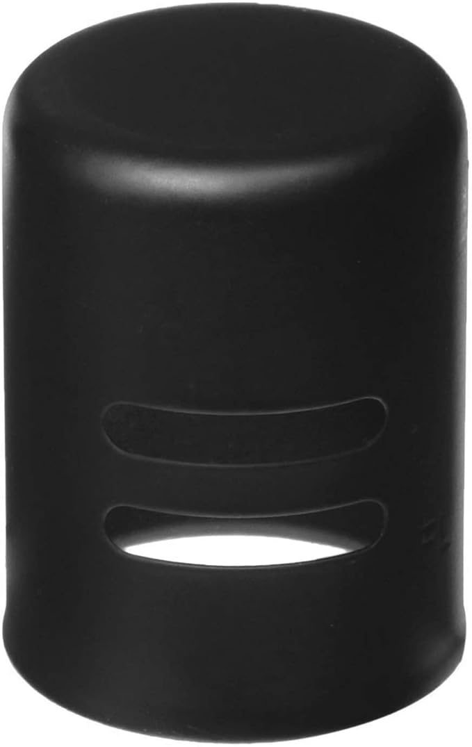 Westbrass D201-10-62 1-5/8" x 2-1/4" Solid Brass Air Gap Cap Only, Non-Skirted, Matte Black (10-Pack)