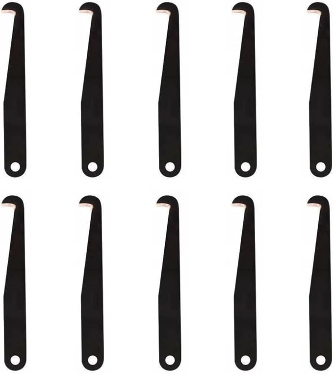 10 Pack Tile Grout Saw Blade Replacement Grout Remover Tool Angled Blade Parts for Grout Removal Tool Tile Caulk Remover Grout Scraper Rake Tile Joint Cleaning Knife Cleaner Caulk Removal Tools