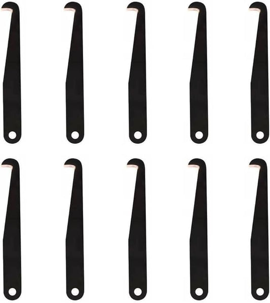 10 Pack Tile Grout Saw Blade Replacement Grout Remover Tool Angled Blade Parts for Grout Removal Tool Tile Caulk Remover Grout Scraper Rake Tile Joint Cleaning Knife Cleaner Caulk Removal Tools
