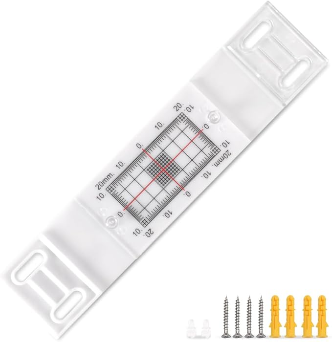 Crack Gauge Monitor with Updated Two Fixed Adapter | Wall Deformation and Crack Measure and Record Instrument (Pack of 1)