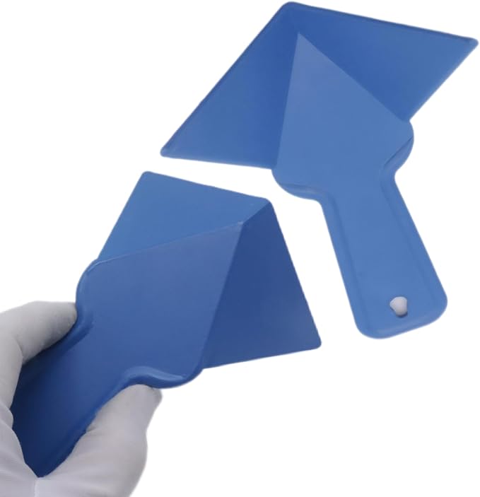 Drywall Corner Trowel, 4 Pack 90 Degree Inside Corner Finishing Tool, 6.77" x 4.2" Plastic Mud Scraper for Drywall Taping, Mudding, Wall Scraping, Stucco