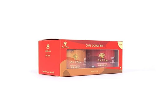 As I Am Curl Color Kit - Bold Gold & Hot Red - 12 ounce - Color & Curling Gel - Temporary Color - Medium Hold - Vegan & Cruelty Free