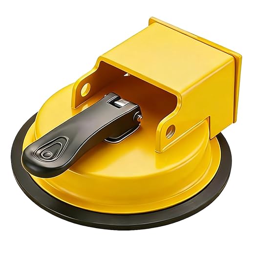 HUBAI Floor Gap Fixer Tool, Heavy Duty Laminate Floor Suction Cup Repair Tool, for Laminate, Wood, Tile, Vinyl Floor Gap Repair Tool - Durable, Compact, & Efficient Flooring Tools (Yellow)