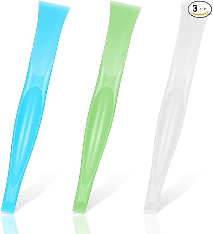 ZIMISI 2 In 1 Plastic Scraper Tool, No-Scratch Small Scraper Cleaning Tool, Multipurpose Sticker Remover Tool for Tight Spaces, Stiff Crevice Scrapers for Removing Paint, Labels, Car Detailing
