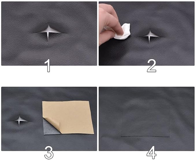 20x40 Inches Leather Repair Patch Self Adhesive, Leather Patch Tape for Furniture, Adhesive Leather Tape for Car Seat Repair, Leather Couch Repair Patch Kit