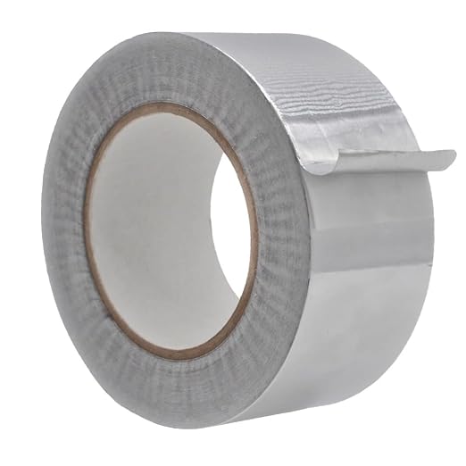 WOD Aluminum Foil Tape - 2.5 inch x 50 yds. Heat Shield Reflective Sealant Tape - Ideal for HVAC, Duct, Pipe, and Metal Insulation and Repair. Low and High Temperature Resistant AFTR28