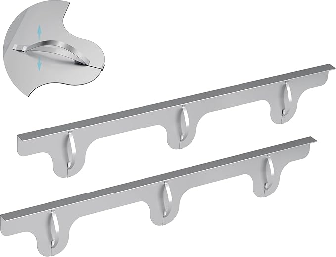 Stove Gap Covers - 2 Pack Stainless Steel Stove Gap Filler, Heat Resistant Oven Gap Filler - Length 23.4" Width 0.79", Spring Clip Design Non-Slip Stove Guard Between Stove Top & Counter - Silver