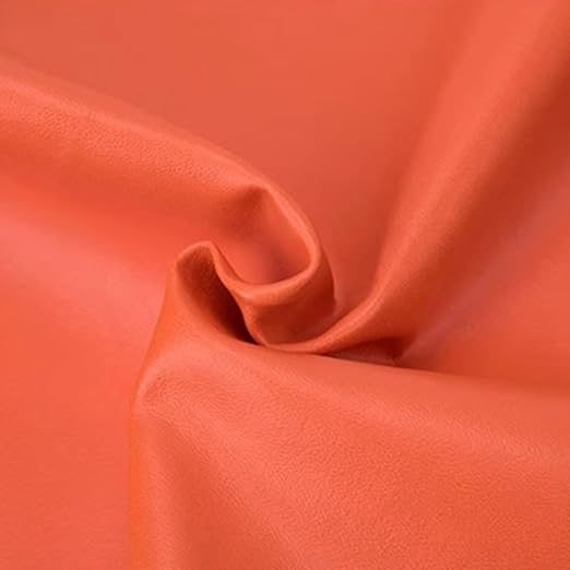 16 X 40 inch Self Adhesive Leather Repair Patch, Orange Leather Repair Tape for Furniture, Adhesive Leather Patch for Car Seat Repair, Leather Repair Kit for Couch (Orange)