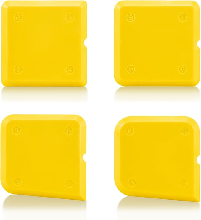 Goopreen 4 Pieces Silicone Caulking Tool Kit Sealant Caulk Finishing Tool for Washroom Kitchen Bathroom Caulk Sealant Sealing
