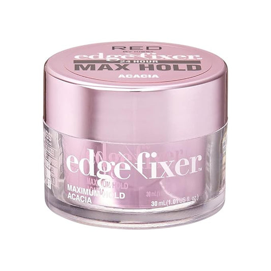 Red by Kiss Edge Fixer 24 Hour Maximum Hold Edge Wax No Flaking Biotin B7 Infused Hair Gel 1.01 fl.oz