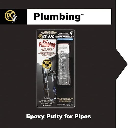 PC Products PC-Plumbing Epoxy Putty, 2oz Stick, Concrete Gray 25598
