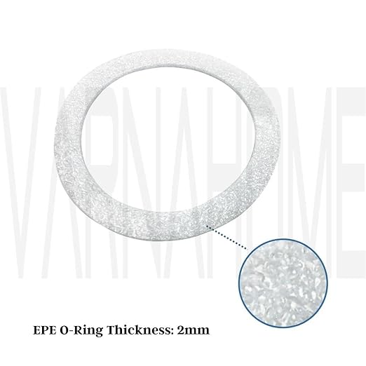 O-Ring Strainer Gasket Set, 2 EPE O-Ring Gasket, 1 Rubber Seal Ring and 1 Paper Washer Fits for 3-1/2 Inch VARNAHOME Kitchen Sink Drain