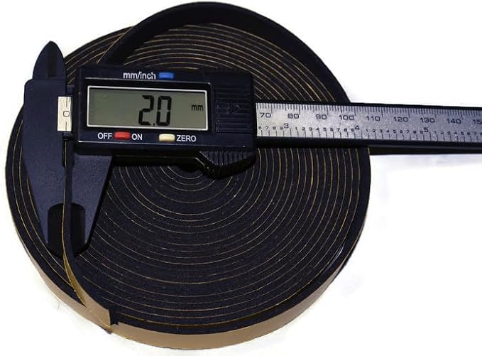 ACCORDION BELLOWS REPAIR SEAL TAPE ROLL ITALIAN MADE SELF ADHESIVE 16 FEET ROLL SIZE: (12MM WIDE X 2MM THICKNESS)