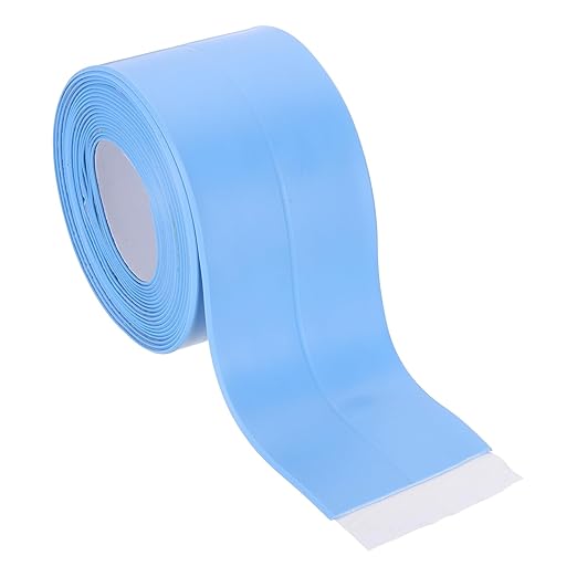 PATIKIL 2" x 10.5 ft Caulk Tape, Caulk Strips PVC Self Adhesive Caulking Tape Waterproof Edge Protectors for Bathroom Accessories Kitchen Countertop, Blue
