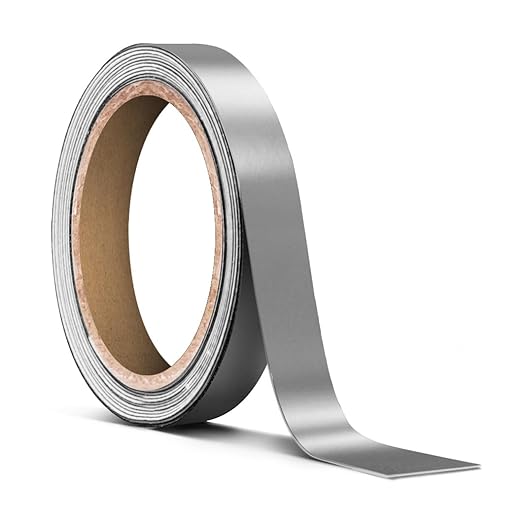 VViViD Satin Silver Chrome Pinstripe Vinyl Tape Roll (½” x 25ft)