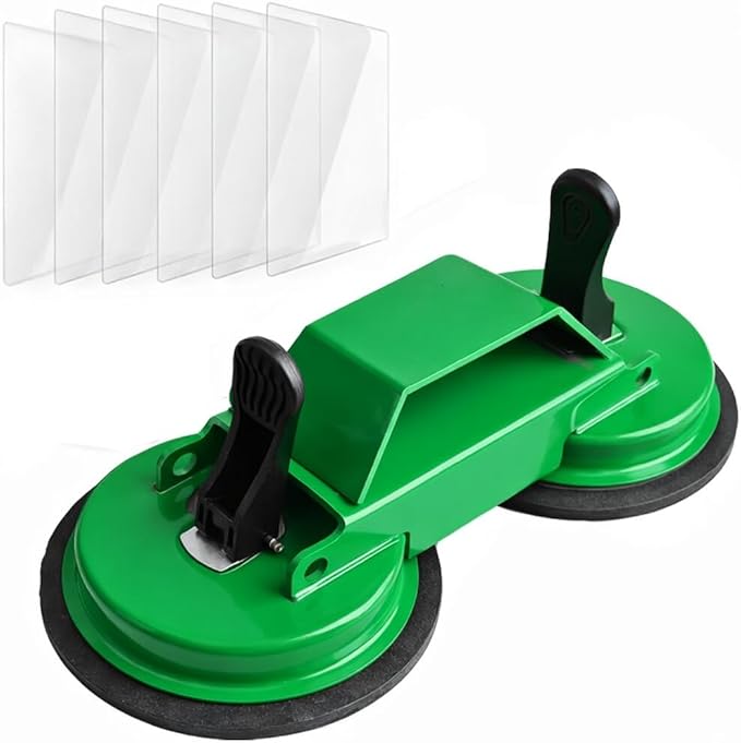 Floor Gap Fixer Tool, 45° Striking Surface Floor Gap Repair Tool with Dual Suction Cup, Made of Iron. with 6pcs Sticky Pads for Fixer Laminate/Vinyl Flooring Tools