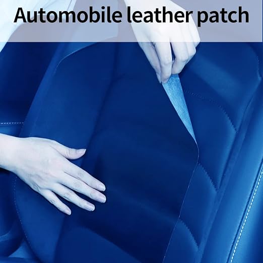 Self adhesive leather repair tape for large furniture, 17.78X78.8 inch refurbishment repair sticker for repairing torn sofa, furniture, car seat, leather repair patch, vinyl repair kit (blue)