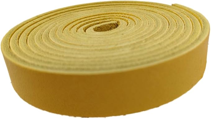 Leather Strap for Crafts & Jewelry | 72 Long × 5/8" Wide × 1/8" Thick (7-8oz) | Genuine Leather Strips for Crafts, Projects or Repairs - Mango