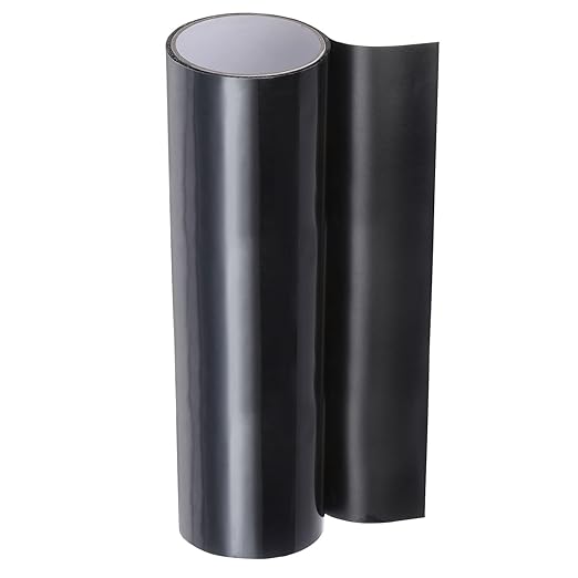 HARFINGTON Waterproof Patch Seal Tape 12" x5' Leak Repair Tape for Plastic Bucket/Basin Hoses Duct Pipes, Black
