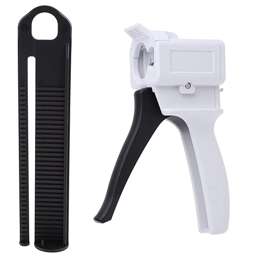 50ml 10:1 Manual Two Component AB Epoxy Sealant Applicator Structure Adhesive Squeeze Mixed Caulking Dispenser Tool Squeeze Caulking Dispenser