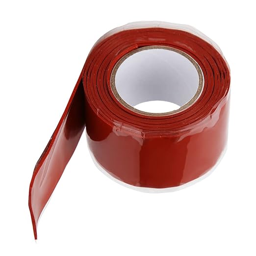 Tape, Pipe Repairing Supplies, Home Pipe & Pipeline Repairing Solution with Strong Stickiness for Quick Sealing, Suitable for PVC, PPR, Metal, Iron Casting, Hard Pl (Red)