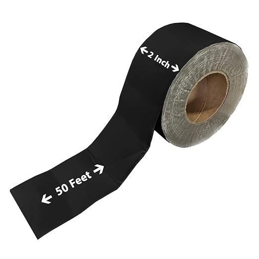 RV Roof Tape, 2" x 50' Black, RV Sealant Tape for Camper Roof Repair, Trailer Roof Sealant, Stop Camper Roof Leaks, UV-Resistant - Eternabond Equivalent (2" x 50', Black)
