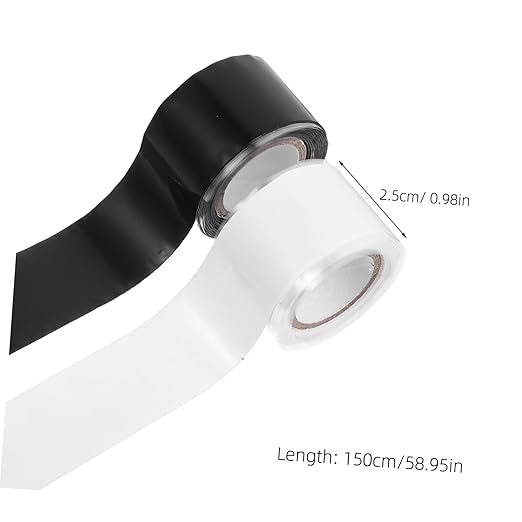 ERINGOGO 2Rolls Self Sealing Silicone Hose Leak Repair Tape Heavy Duty for Plumbing Emergency Pipe Fixes Compatibility Portable Reliable