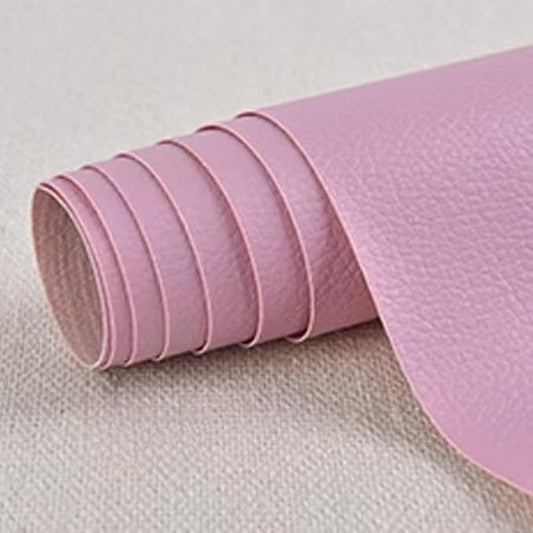 Self Adhesive Leather Repair Patch,Leather Repair Patch Tape Kit,Vinyl Repair Patches Waterproof for Couches,Furniture,Kitchen Cabinets,Car Seats (Pink,3.94"×7.87")