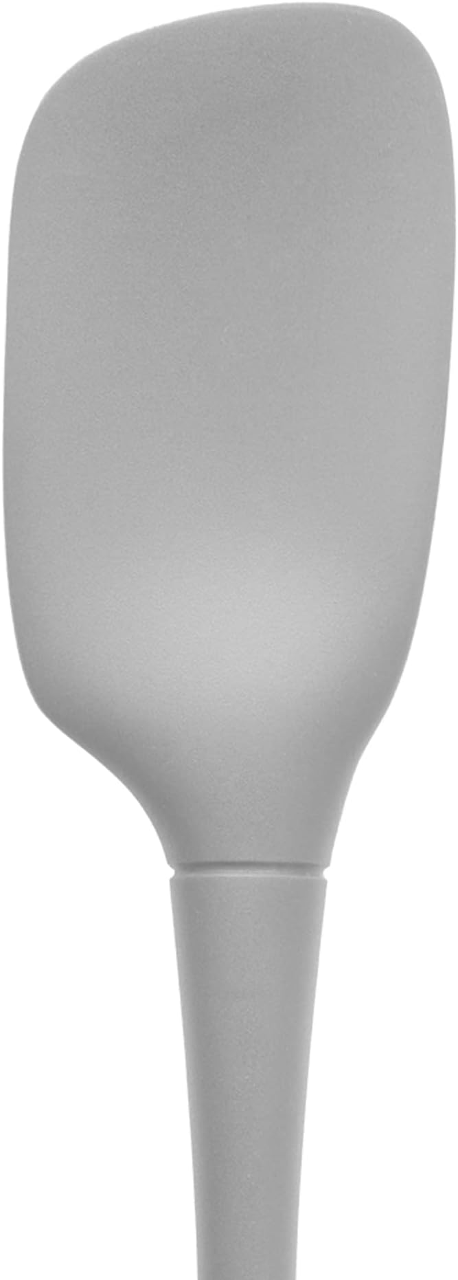 Tovolo Spoon Spatula Spoonula All Silicone Ergonomic Handle Grip Oyster Gray, Silicone Spoopula Kitchen Utensil Non Scratch Easy Clean Dishwasher Safe Heat Resistant Flex Core Scoop Spatula