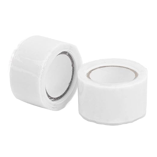 Self Fusing Silicone Tape High Temperature Adhesive Tape for Plumbing Repairs Hose Leak Fixing 2 Rolls 1.5m x 2.5cm (White)