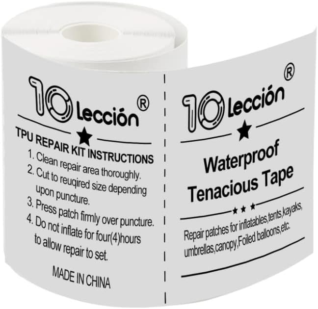TPU Pool Patch Repair Kit for Air Mattress, Swimming Pool, Bounce House, Tent, Canvas, Canopy, Pool Floats, Tubes Air Bed and Inflatable Toys (3 in x 12 ft)