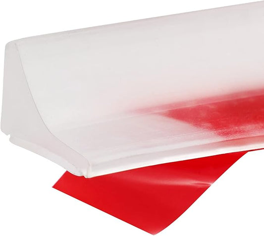 New Collapsible Shower Threshold Water Dam, Self Adhesive Silicone Waterproof Barrier Bathroom and Kitchen Water Strip Dam Shower Guard for Dry and Wet Separation Caulk Seal Strip Edge Trim(TM)