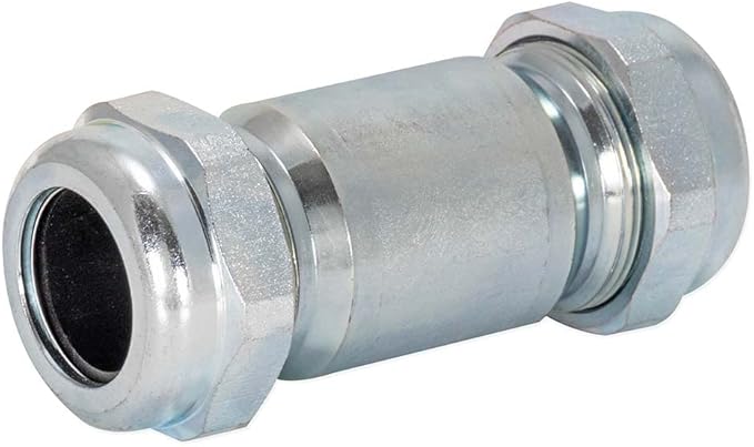 Eastman 4-1/8 Inch Long Pattern Compression Coupling, 3/4 Inch IPS, Galvanized Steel, 20564