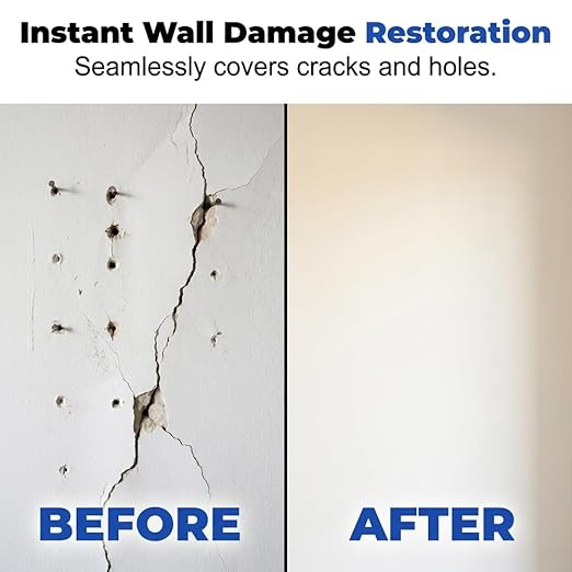 Drywall Mending Agent Kit, Quick Drying Wall Repair Paste with Scraper, Easy DIY Wall Hole Crack Dent Filler for Household Surface Restoration (2pcs)