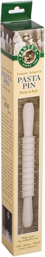 Fantes 14810 Pasta Pin, Beechwood, Made In Italy, 12", The Italian Market Original Since 1906