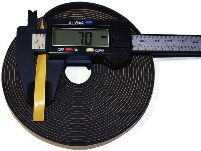 ACCORDION BELLOWS REPAIR SEAL TAPE ROLL ITALIAN MADE SELF ADHESIVE 16 FEET ROLL SIZE: (7MM WIDE X 3MM THICKNESS)