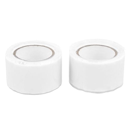 Self Fusing Silicone Tape High Temperature Adhesive Tape for Plumbing Repairs Hose Leak Fixing 2 Rolls 1.5m x 2.5cm (White)