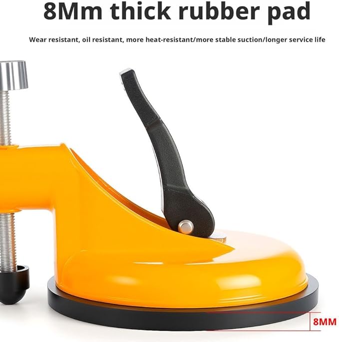 Floor Gap Fixer Tool,Laminate Flooring Tools with Enhanced Vacuum Suction Cup,Tile Countertop Installation Tool,Heavy Duty Plank Grabber for Glass Stone Slab Vinyl Flooring Gap Repair (Yellow 2pcs)