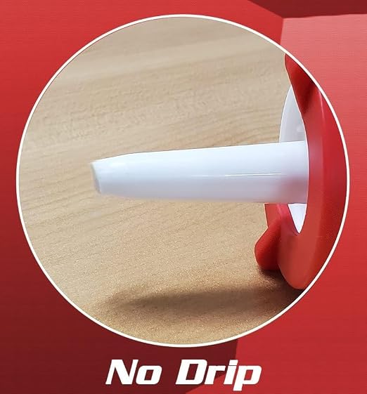 Newborn Scrapper Tool & Octogun 208D Drip-Free Caulk Gun - Integrated 4-Sided Tooling Square & 2-Sided Scraper | 12:1 Thrust Ratio | Lightweight Plastic Design with Revolving Barrel