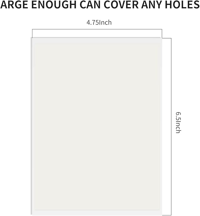 10 Packs Vinyl Siding Repair Kit, White Durable Self-Adhesive Vinyl Siding Patch Cut to Fit Freestyle Cover Any Cracks, Holes, or Blemishes on PVC Fence Repair Kit