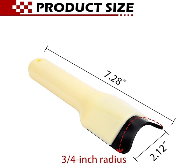 Gypsum board corner finishing tool elastic design cow nose corner trowel 3/4 inch radius external cow horn