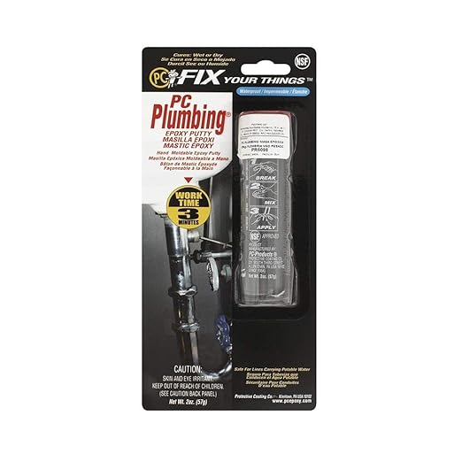 PC Products PC-Plumbing Epoxy Putty, 2oz Stick, Concrete Gray 25598